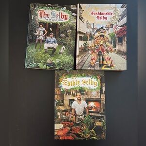 Set of 3 Selby Books: food, fashion and interior style